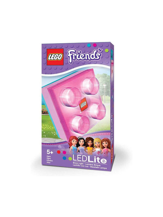 LEGO Led Kids Decorative Lamp Friends Brick Purple 8x8cm