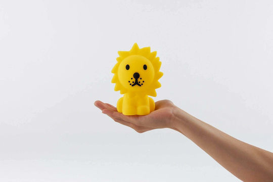Mr Maria LED Kinder Dekorative Lampe Lion Gelb 9.3x8x12.6εκ.