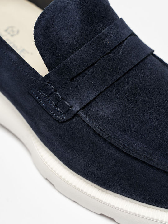 Herren Mokassins in Blau Farbe