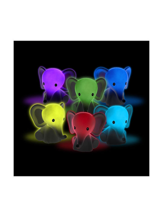 Homedics LED Kinder Dekorative Lampe Elephant Gray