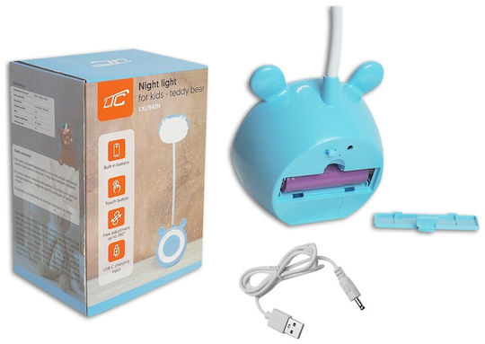 Lumini LED Lampă de birou pentru copii Teddy Bear Albastru