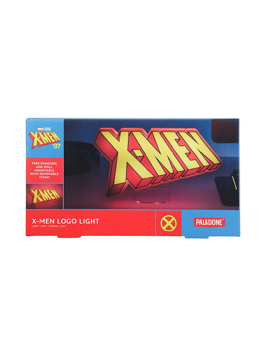 Paladone Kinder Tischlampe X-men mit Projektor Thema Entwürfe Farbwechsel 30x10cm