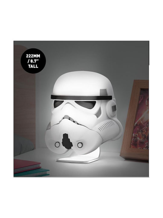 Paladone Детско Декоративно Осветление Stormtrooper Бял 22x15см