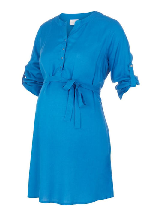 Maternity Tunic Shirt Blue Royal 20010954 Lia Mamalicious