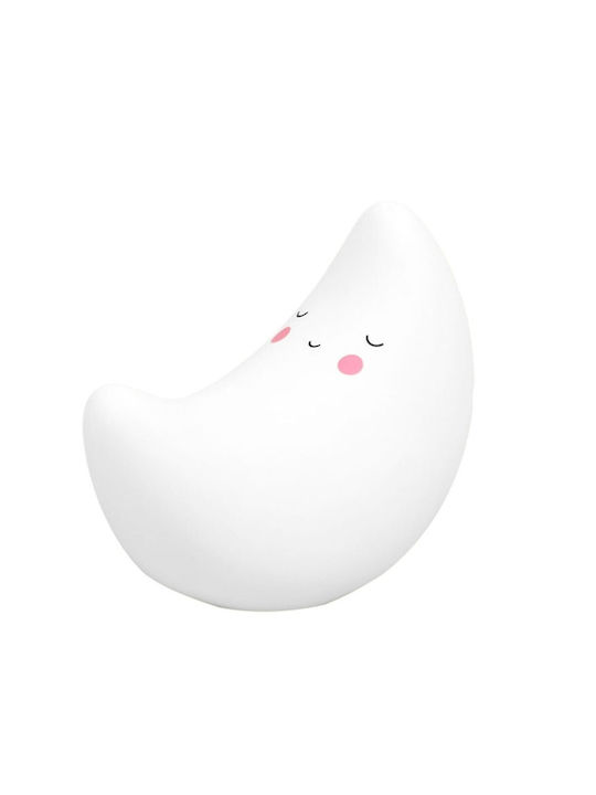 Kiokids Led Kids Decorative Lamp Moon with Color Changes White 15.5x9.5x13.5εκ.
