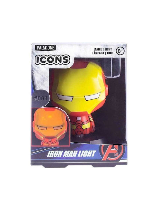 Paladone Lampă decorativă pentru copii Iron Man Multicolor