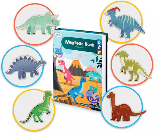 Μαγνητικό Παιχνίδι Κατασκευών Dinosaurs για Παιδιά 3+ Ετών 00024730