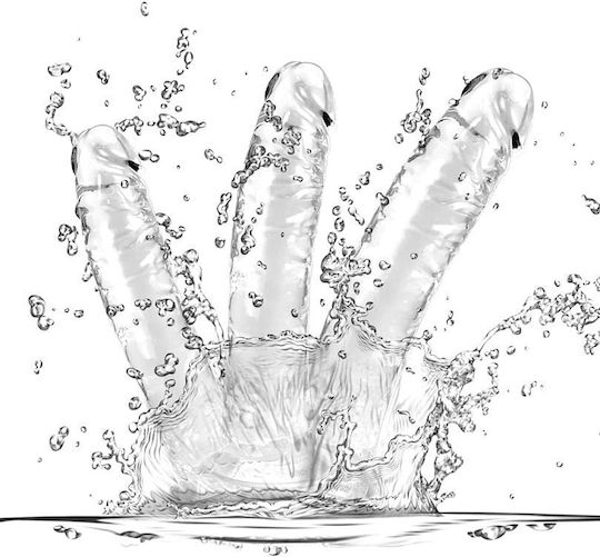 SMD Vanguard Set of 3 (18 / 21 / 23cm) Glass Dildo With Suction Cup Clear
