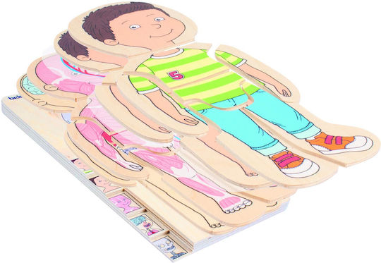 Holz Kinder Steckpuzzle Boy für 4++ Jahre 29pcs Beleduc