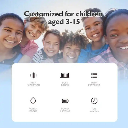 Whysmile Children's Electric Toothbrush with Chronograph with Replacement Heads