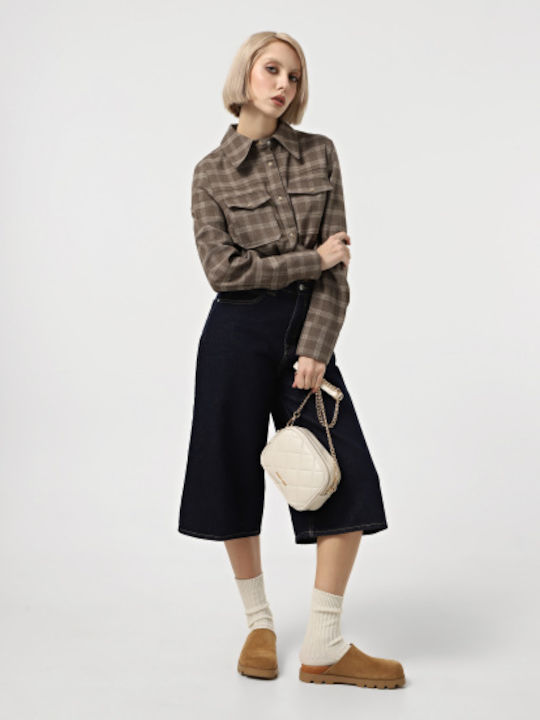 Damen-Flap-Tasche Schwarz