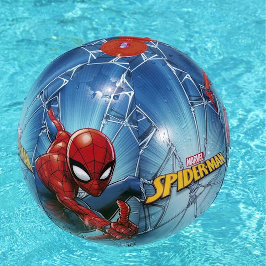 Bestway Spiderman Надуваема топка за плаж в Син цвят 51 см.
