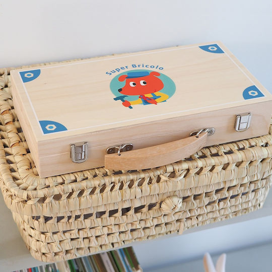 Djeco Spielzeug Zum Spielen Kinder-Tools Mit Hölzernen Werkzeugen Aus Holz Für 3+ Jahre