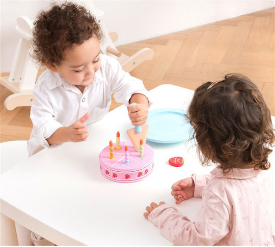 New Classic Toys Τούρτα Γενεθλίων από Ξύλο για 2+ Ετών 5τμχ