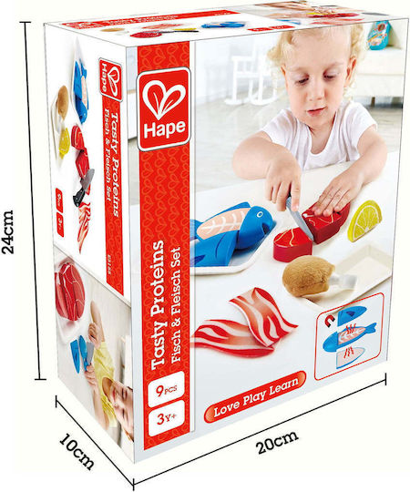 Hape Tasty Proteins Made of Wood for Ages 3+ 9pcs