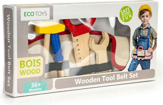 Ecotoys Children's Tool made of Wood 9pcs