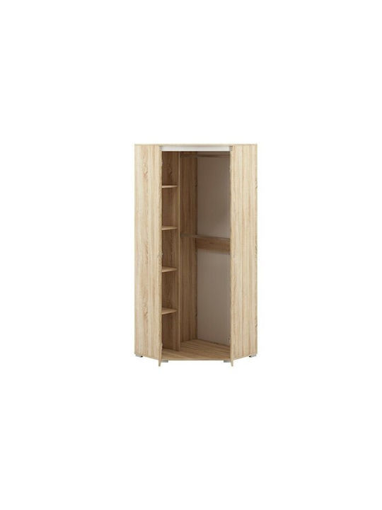Calvere 102 Δίφυλλη Ντουλάπα Γωνιακή 82x82x200cm