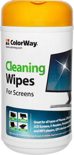 Colorway Wet Wipes Cleaning Led Lcd Tft Screens 100 Pcs Cw-1071