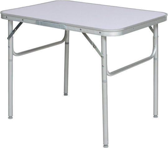 Camp Active 44756 Table Steel for Camping Foldable 75x55x60cm White