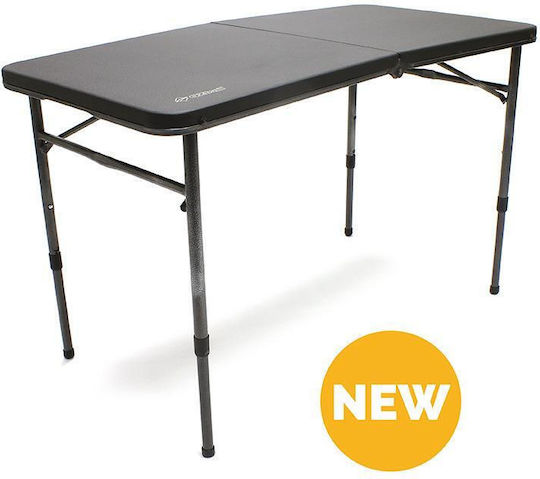 OZtrail Table Steel for Camping Foldable 120x60x71cm Gray