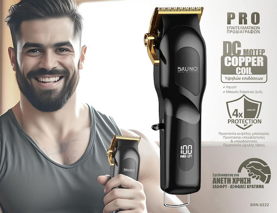 Bruno Professional Hair Clipper Black BRN-0222