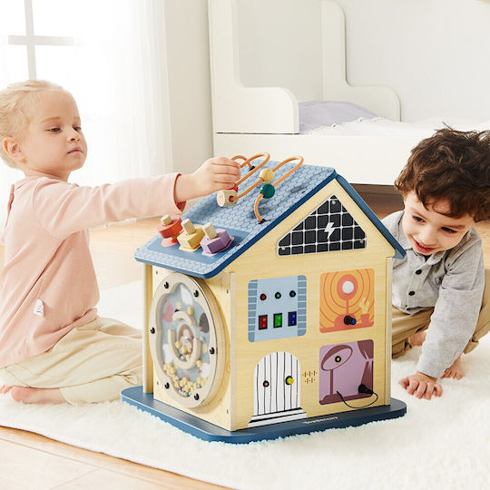 Desyllas Baby Toy made of Wood with Lights for 18++ Months