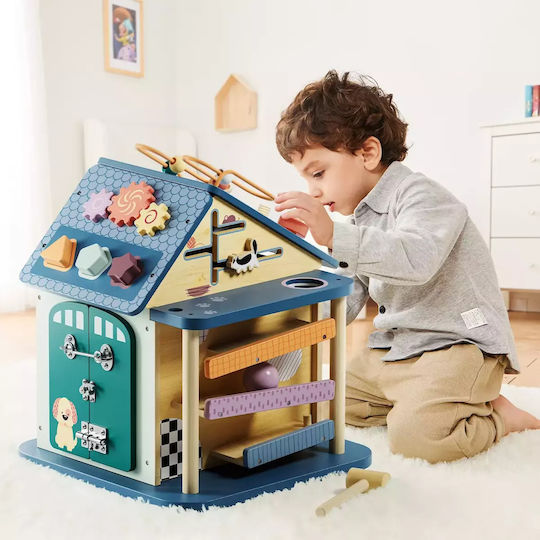 Desyllas Baby Toy made of Wood with Lights for 18++ Months