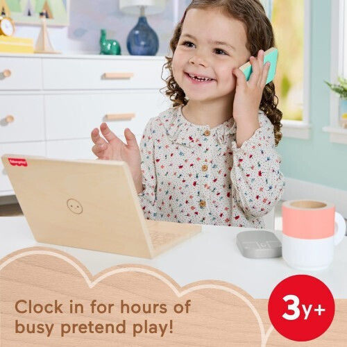 Fisher Price Σετ Γραφείου από Ξύλο για 3+ Ετών