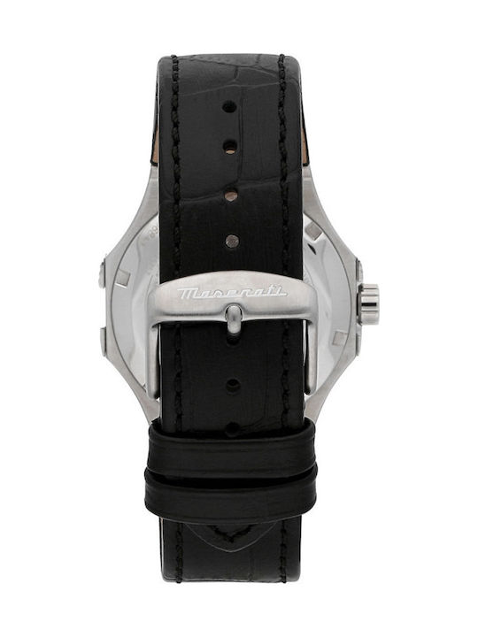 Maserati Potenza Men's Watch 42mm Automatic with Black Metal Bracelet