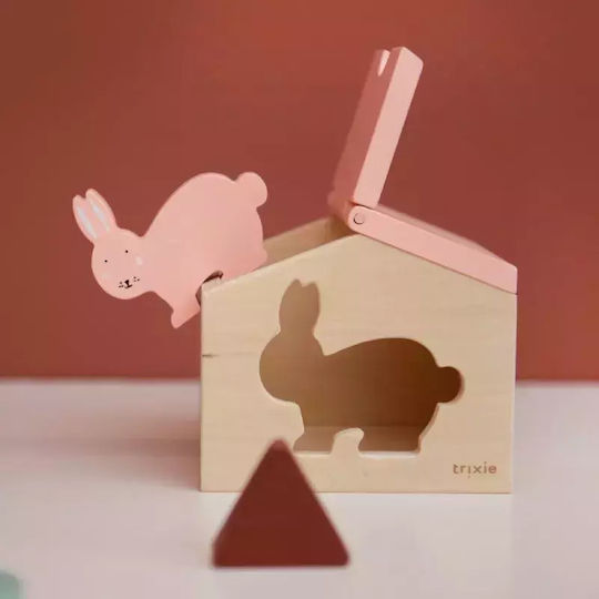 Trixie Shape Sorting Toy House Mrs. Rabbit made of Wood for 18++ Months