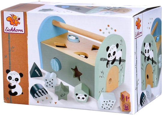 Eichhorn Shape Sorting Toy Panda made of Wood for 12++ Months