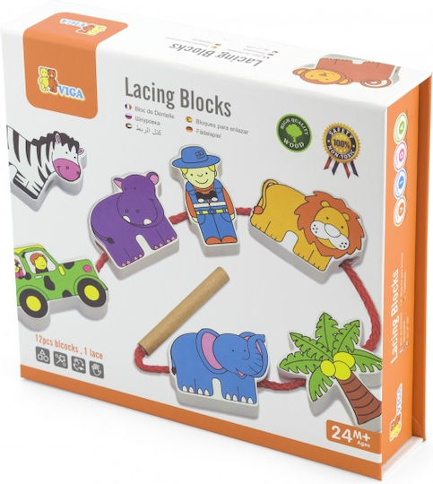 Viga Toys Παιχνίδι με Κορδόνια από Ξύλο