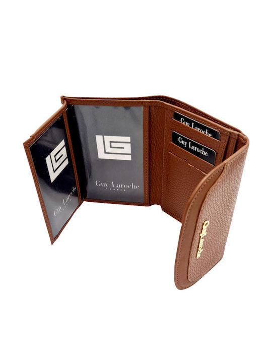 Small Leather Women's Wallet Classic with RFID Tabac Brown