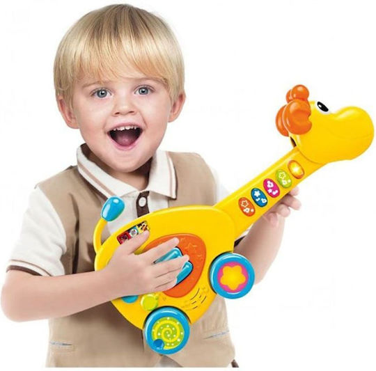 MG Toys Μουσικό Όργανο Giraffe Guitar 2 in 1 με Μουσική για 18+ Μηνών