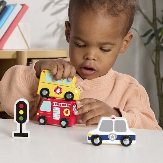 Fisher Price Fisher Price Baby Aktivitätsspielzeug Fahrzeug Pack 4-teilig aus Holz für 24+ Monate