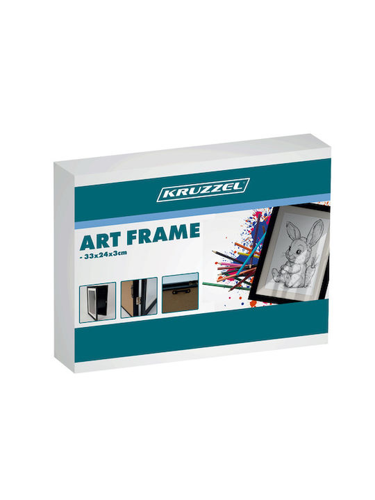 Kruzzel Plastic Photo Frame with Black Frame