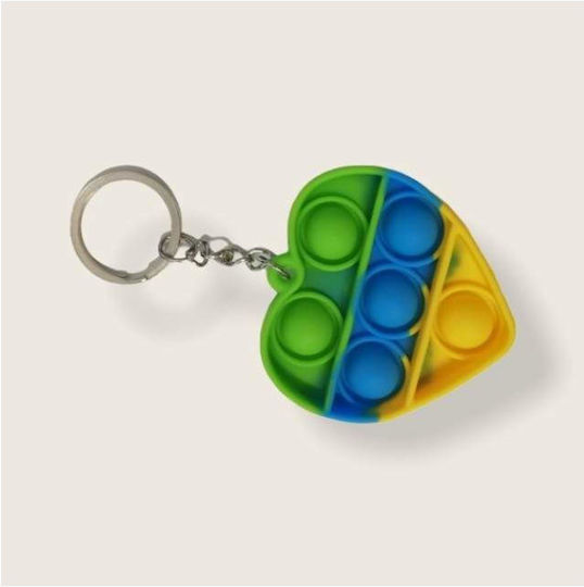 Pop it Fidget Breloc Silicon Multicolor