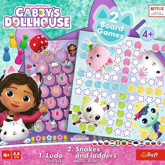 Board Game Ludo And Snakes & Ladders for 2-4 Players 4+ Years Old Trefl