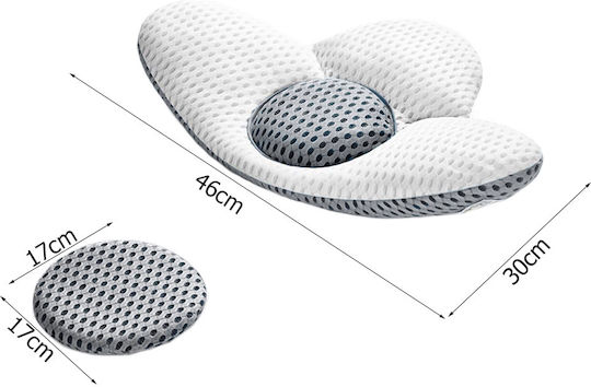 Verk Group Seat Cushion with Memory Foam 46x30cm White
