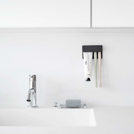 Yamazaki Toothbrush Support Base Wallpaper Plastic Black