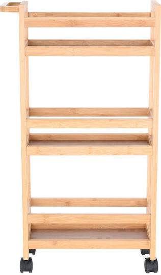 Estia Bamboo Essentials Wooden Trolley 3 Tiers Beige Estia Bamboo Essentials Wooden Trolley 3 Tiers Beige