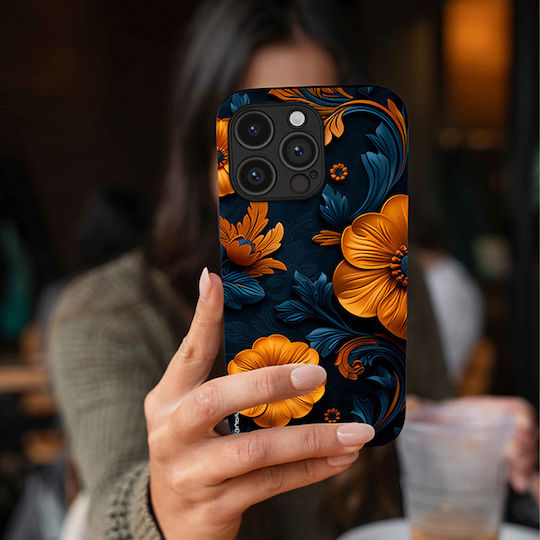 Sonique 3D Flower Series Case for Motorola Moto G31 4G Moto G41 4G Orange 01