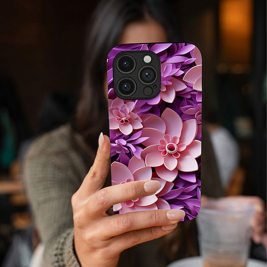 Sonique 3D Flower Series Case for Motorola Edge 50 Ultra Pink