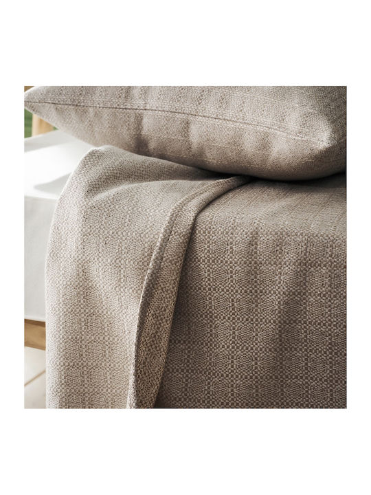 Gofis Home Keira Armchair Throw Jacquard 180x180cm 13 Tree Brown