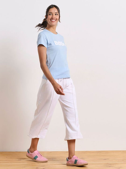 High Waist Sweatpants White