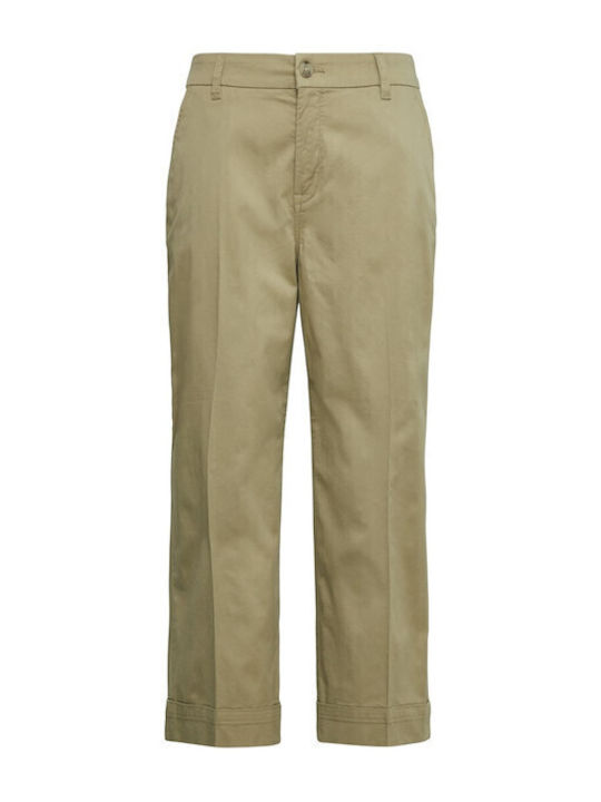 Women's Fabric Trousers Beige
