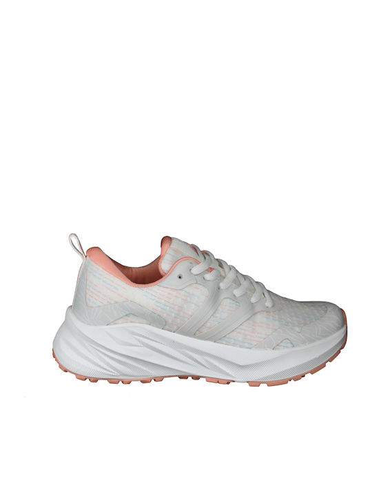 Γυναικεία Ανατομικά Sneakers Λευκό / Ροζ