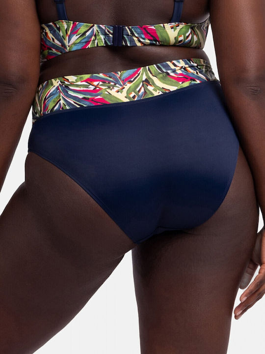 Bikini Slip High Waist Blue