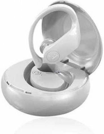 A15 Earbud Bluetooth Handsfree Ακουστικό με Θήκη Φόρτισης Λευκό