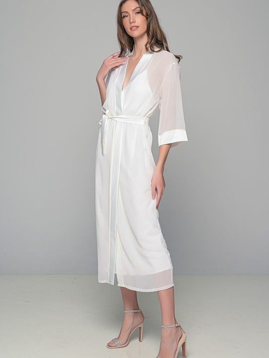 Milena by Paris Summer Bridal Women's Robe Ivory 005368-Ivory